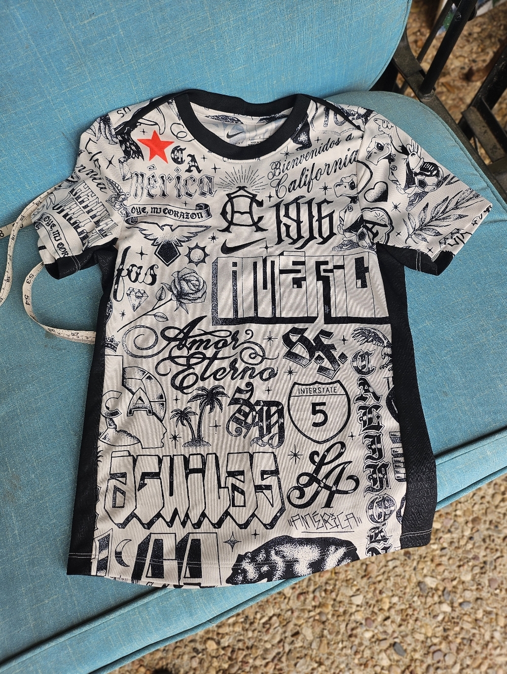 Nike Dri Fit California Angels Youth Short Sleeve Graphic Tee Black White Small